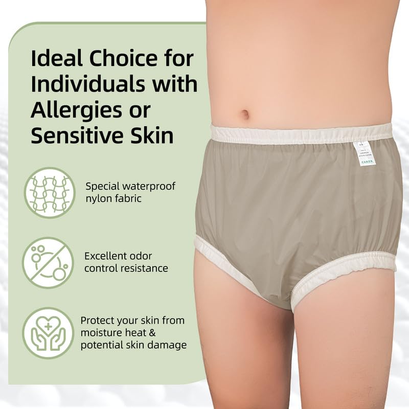 CARER breathable nylon diaper cover reduces moisture and skin irritation