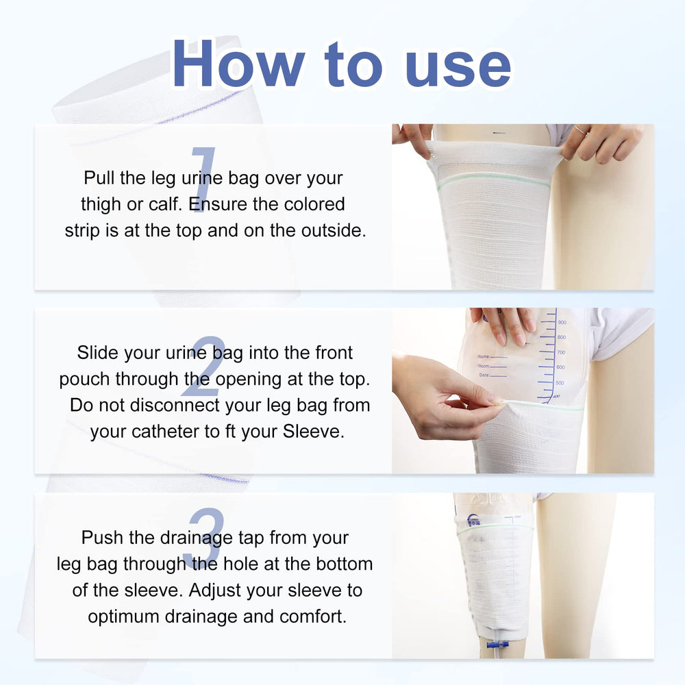 CARER catheter bag holder prevents slipping without adhesives