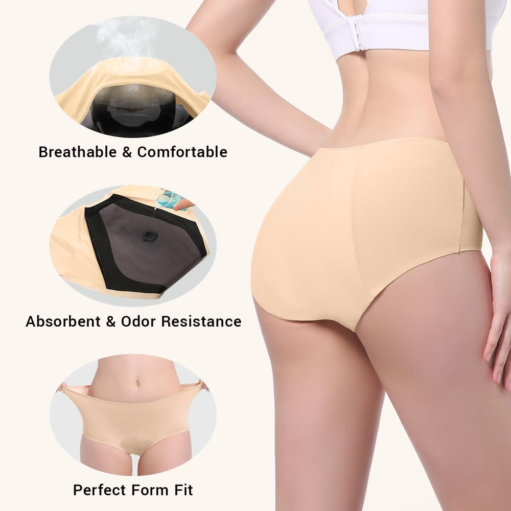 CARER Healthcare Incontinence Underwear back absorbent pad provides full coverage and protection.