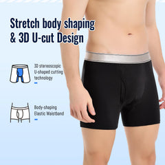 CARER underwear with extended absorption area protects thighs from leaks