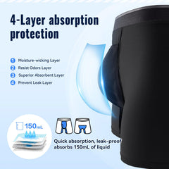 CARER Incontinence Underwear uses leak-proof technology to stay dry