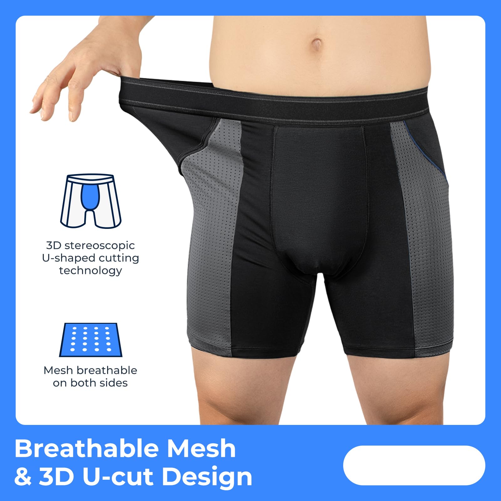 CARER men’s underwear side view showing comfortable fit for daily wear.