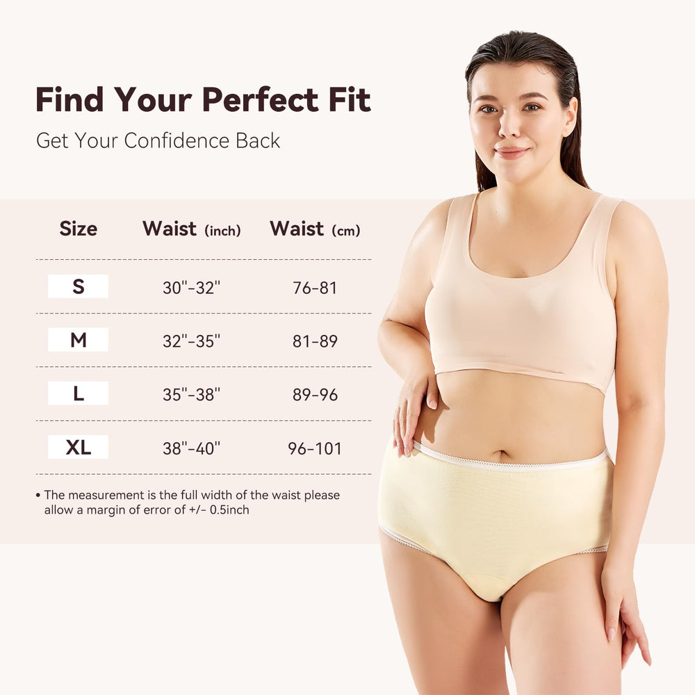 CARER Healthcare Incontinence Underwear for Women side view showing slim, comfortable profile