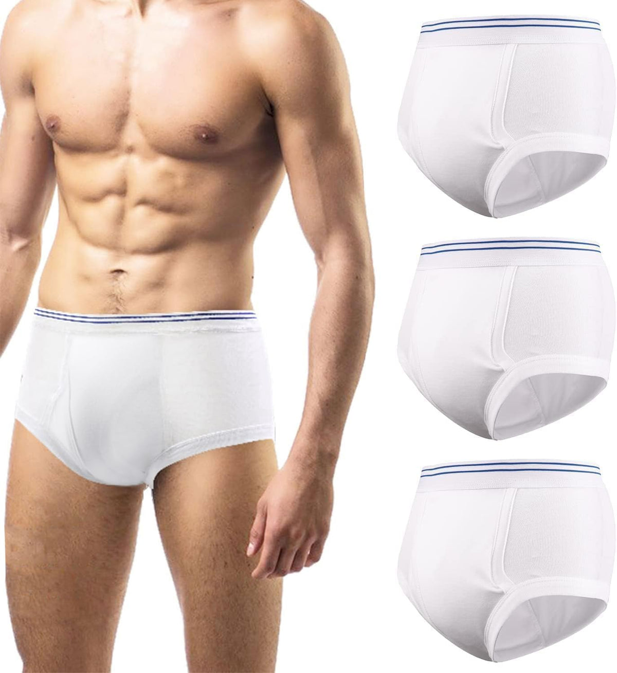CARER Healthcare mens underwear with built-in cotton pad for reliable daily protection