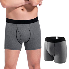 CARER men's gray front view underwear with 100ml absorbency for daytime protection