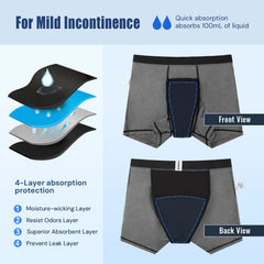 CARER men's underwear with letter print design for discreet daily wear