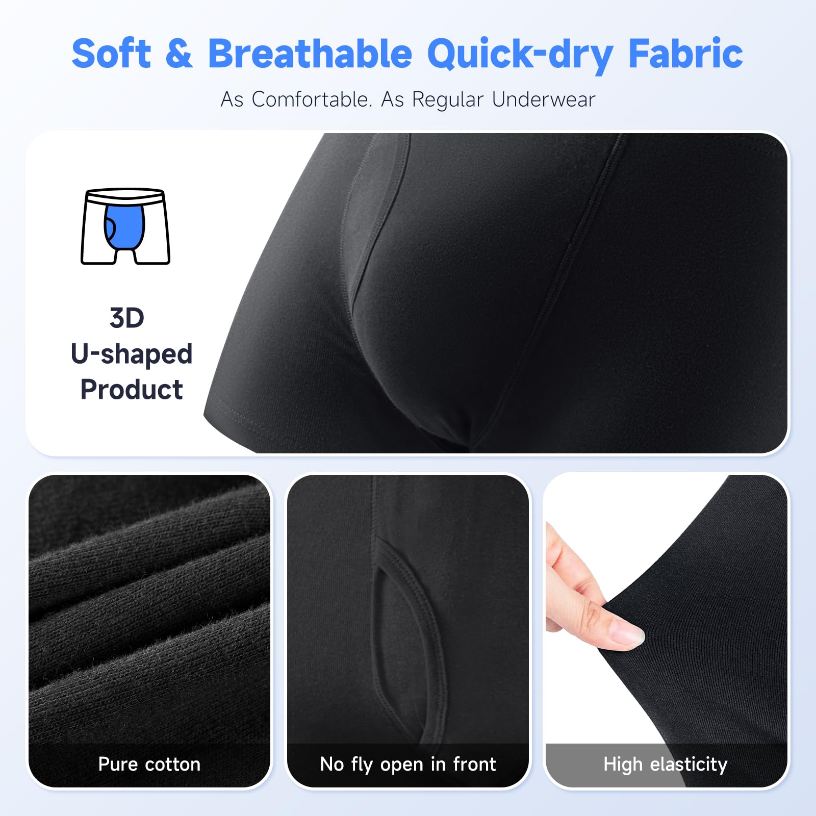 CARER underwear – odor-control feature keeps freshness through the day.