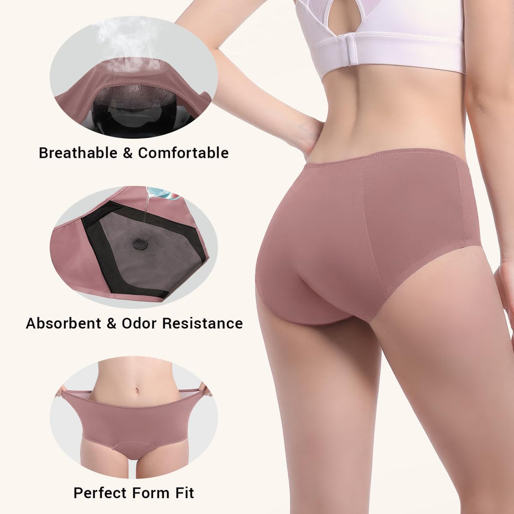 CARER underwear with 4-layer-core for quick absorption and comfort.