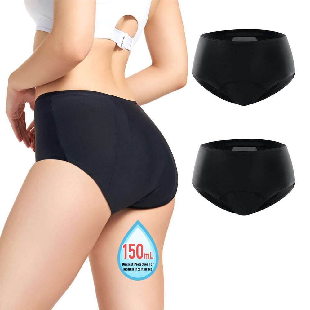 CARER Incontinence Underwear for Women front view showing discreet daily protection and 150ml capacity