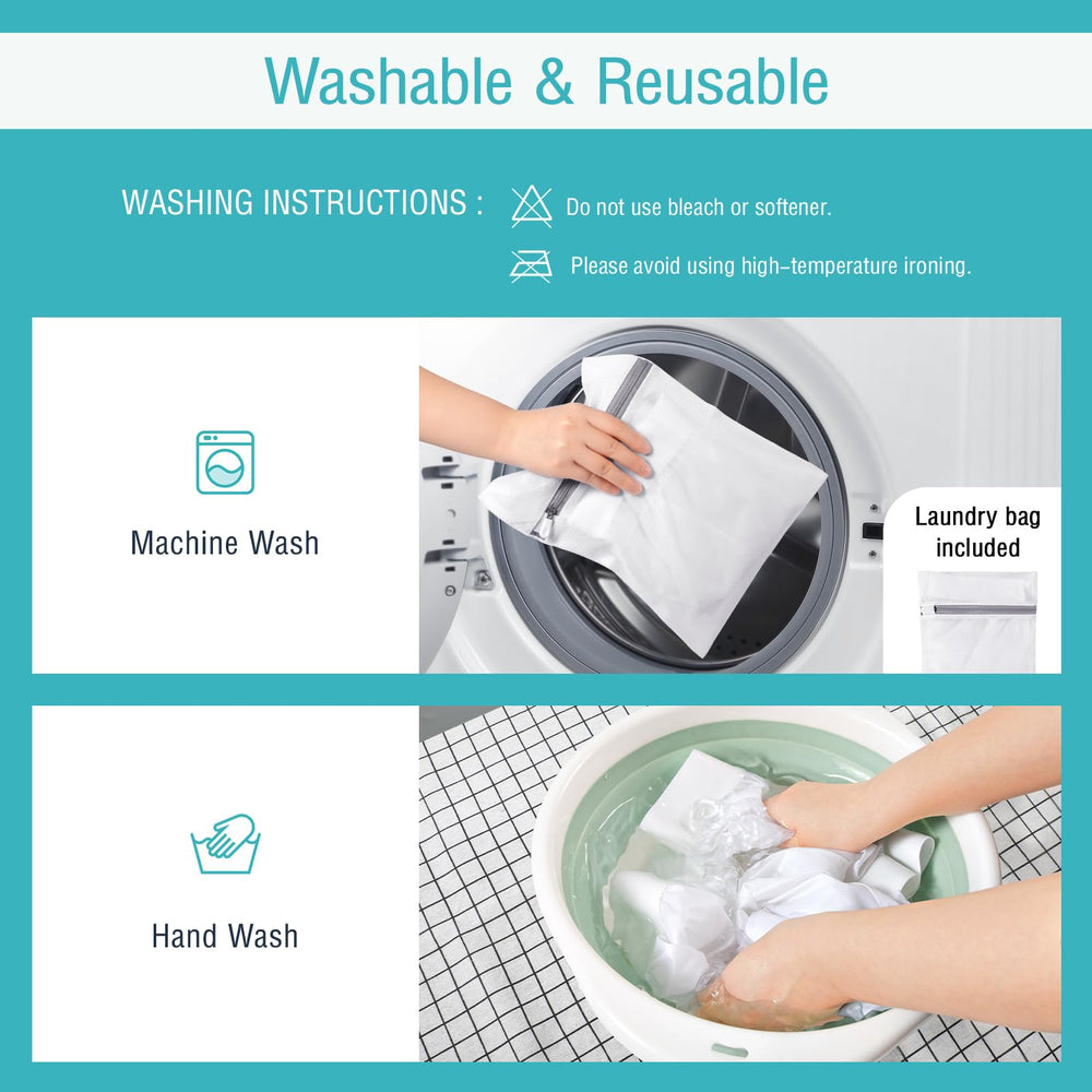 Carer latex-free, skin-friendly nylon fabric reduces irritation during wear.