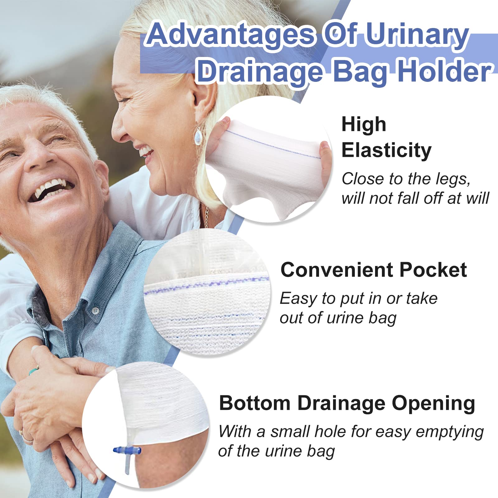 CARER leg bag holder wearable on thigh or calf during daily activities