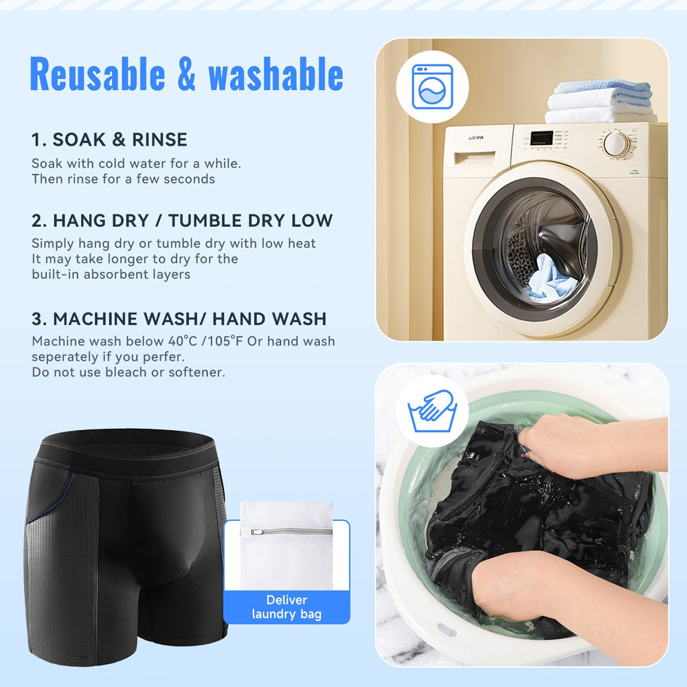 CARER discreet shorts style blending with regular wardrobe