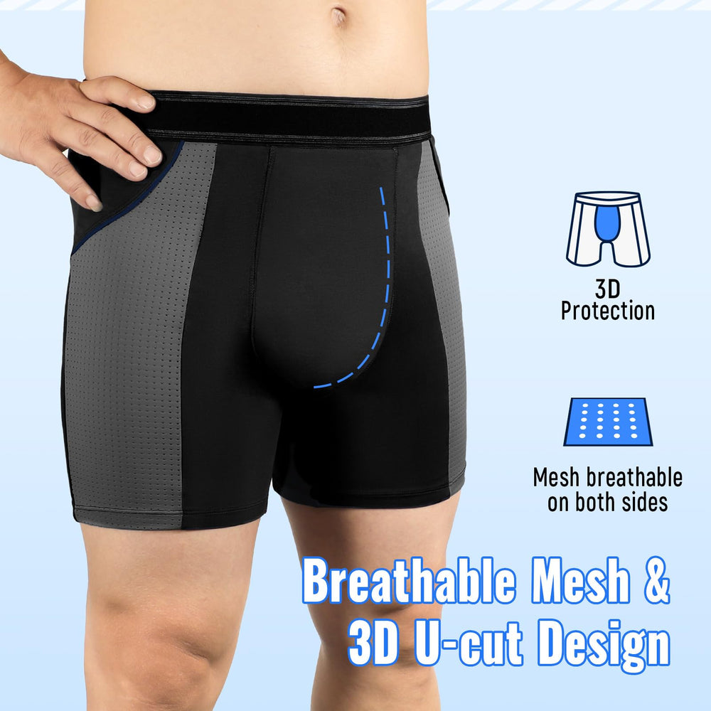 CARER men's underwear side profile showing comfortable all-day fit