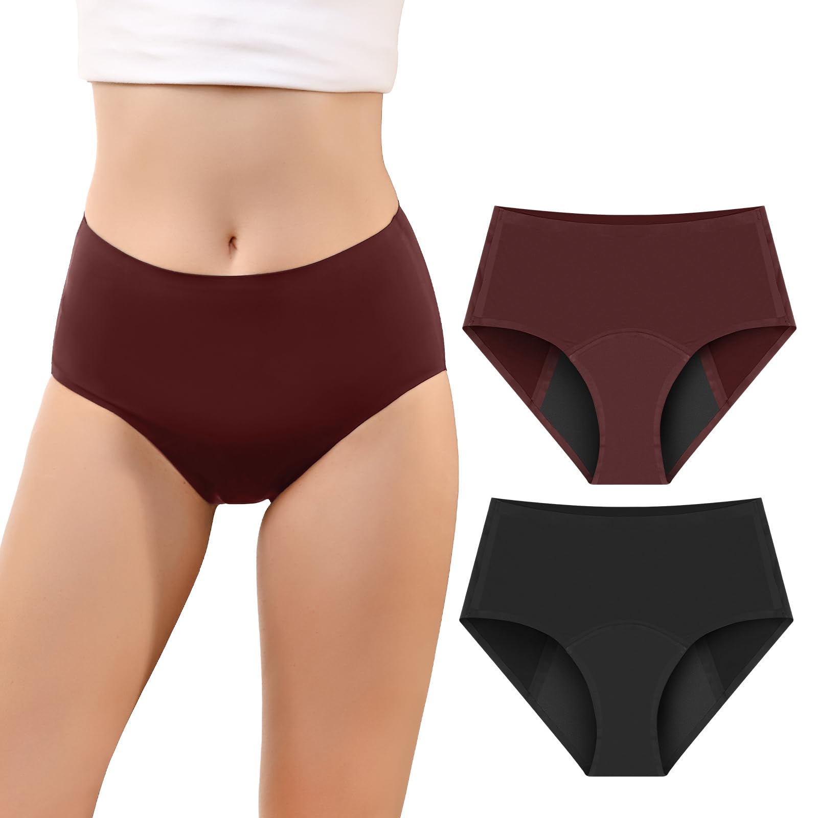 CARER Period Underwear dual absorbency pack for adaptable day and night protection.