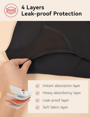 CARER Period Underwear seamless design stays invisible under clothes and fits smoothly.