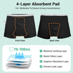 CARER breathable cotton fabric underwear for all-day comfort