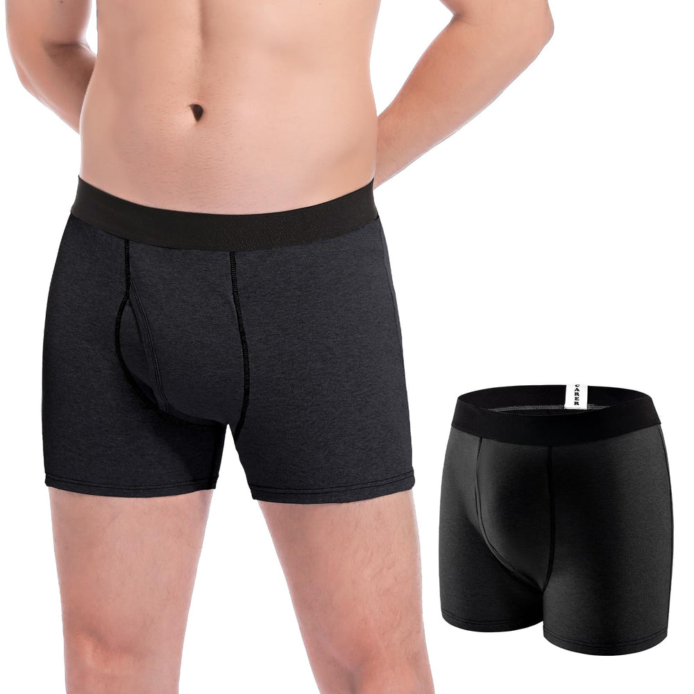 CARER washable men's underwear front view with discreet design and 100ml front absorbency