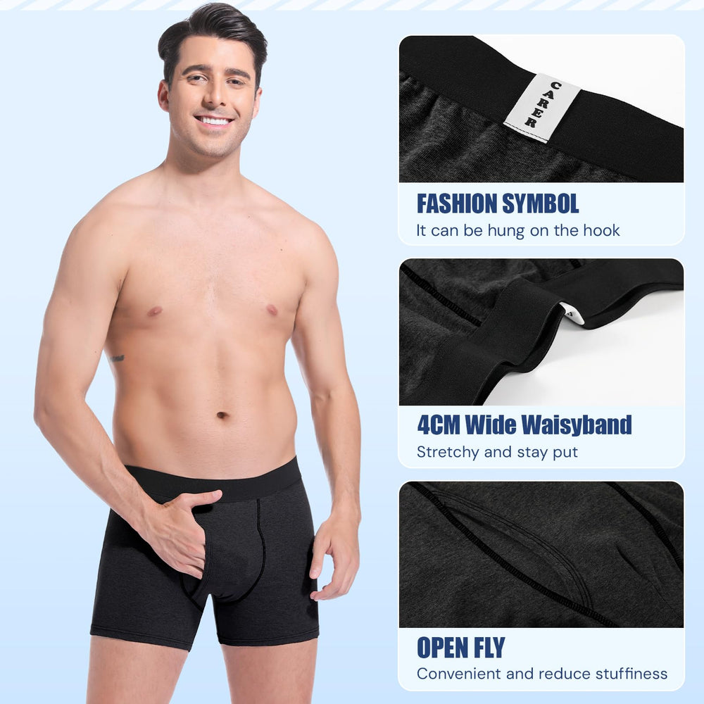 CARER underwear side view showing breathable cotton fabric for all day comfort