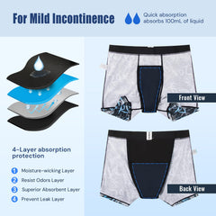 CARER underwear with stylish letter print combines discreet protection and daily style.