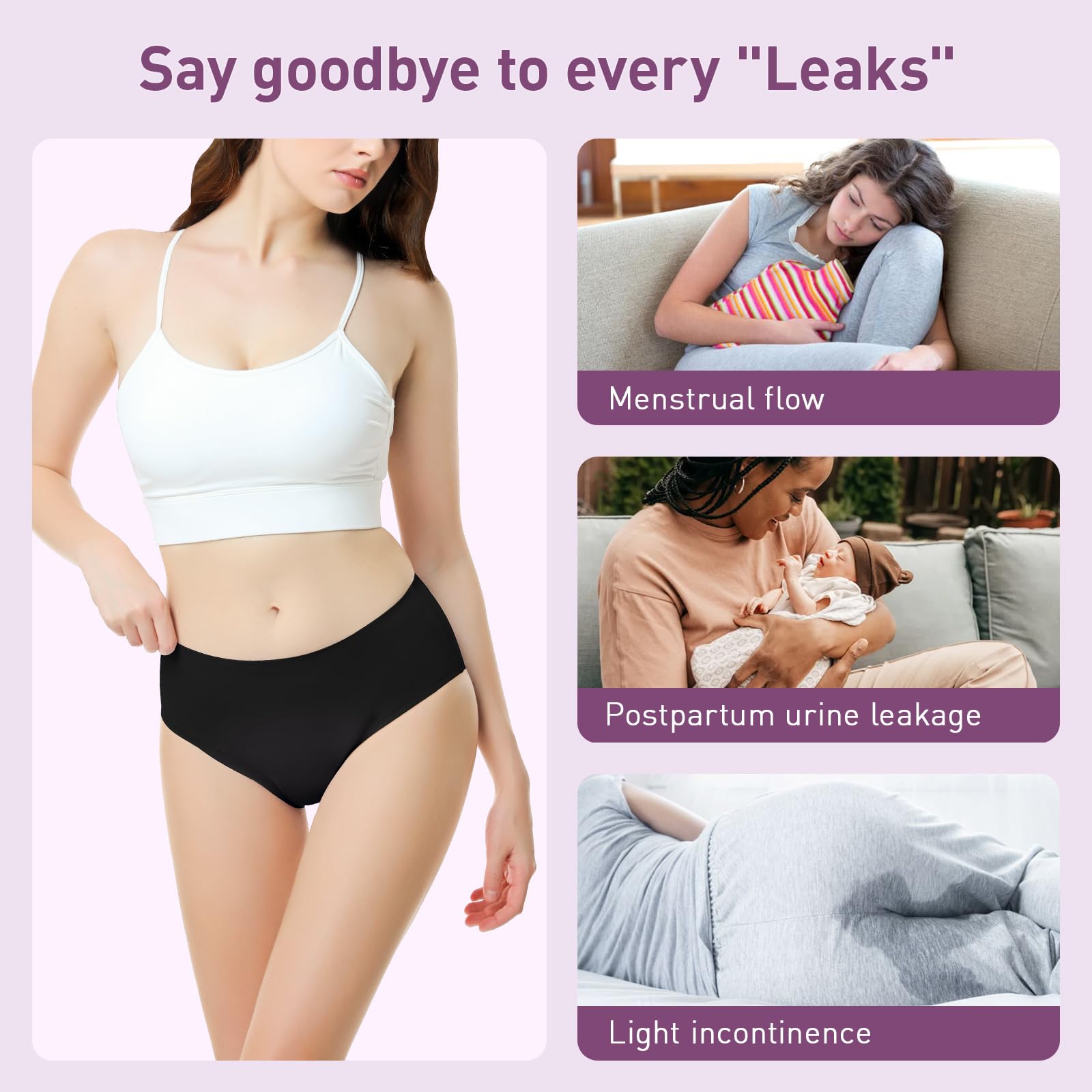 CARER washable and reusable period underwear durable after multiple washes