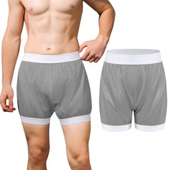 CARER waterproof diaper cover gray large provides secure leak protection over briefs