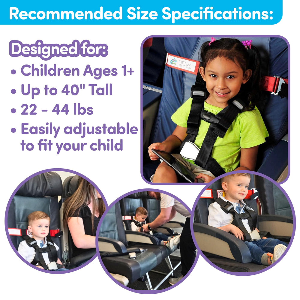 CARES seat attachment in one minute for easy setup on any seat.