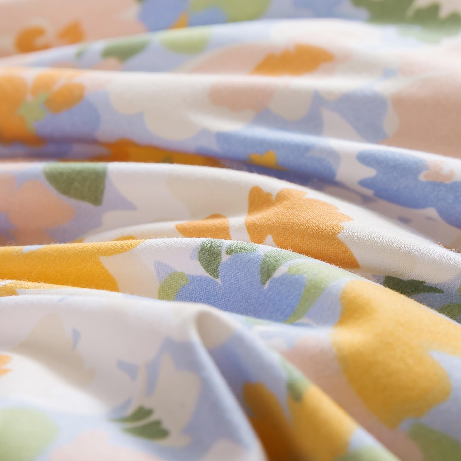 Caressma sham 20x26 yellow flower print, complete coordinated look