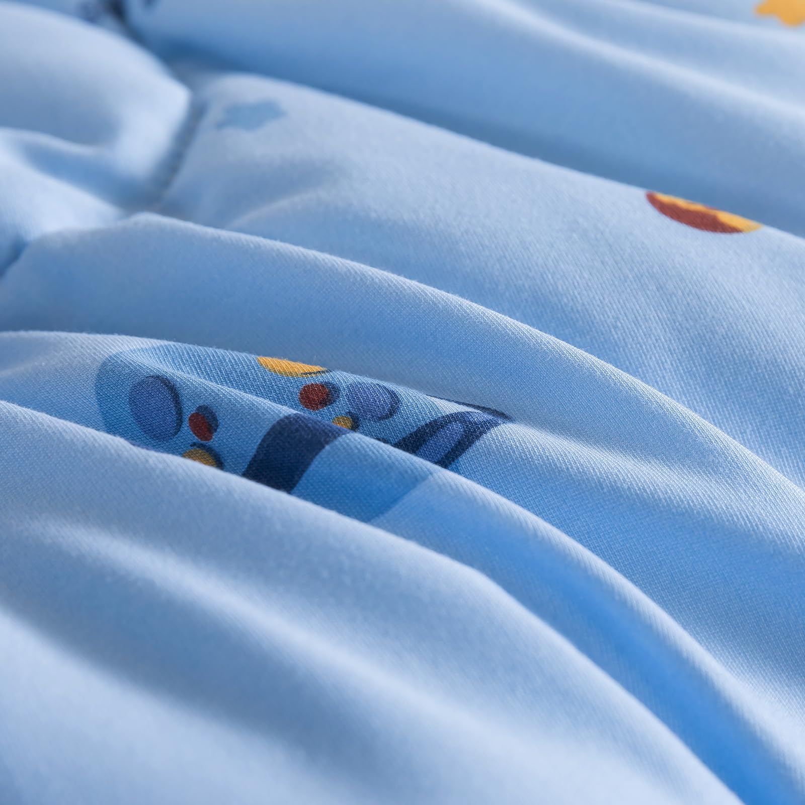 Caressma soft-brushed microfiber texture provides smooth comfort across seasons.