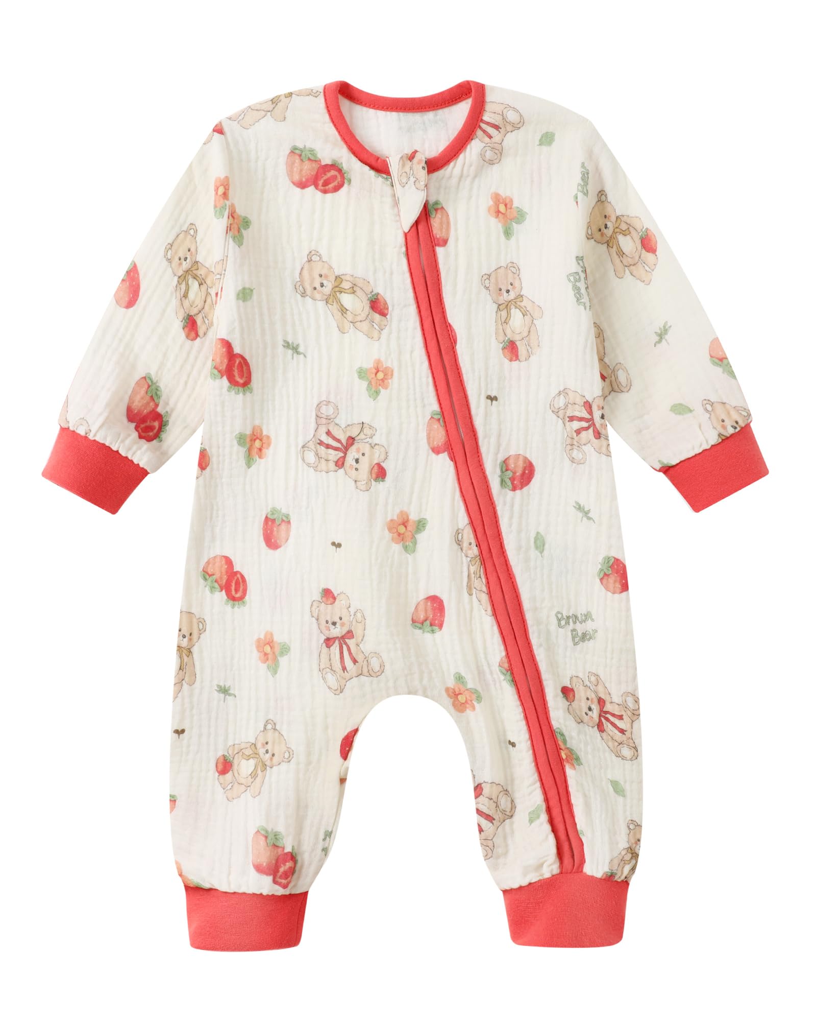 CARETOO infant sleep sack with sleeves in lemon print for cooling summer nights.