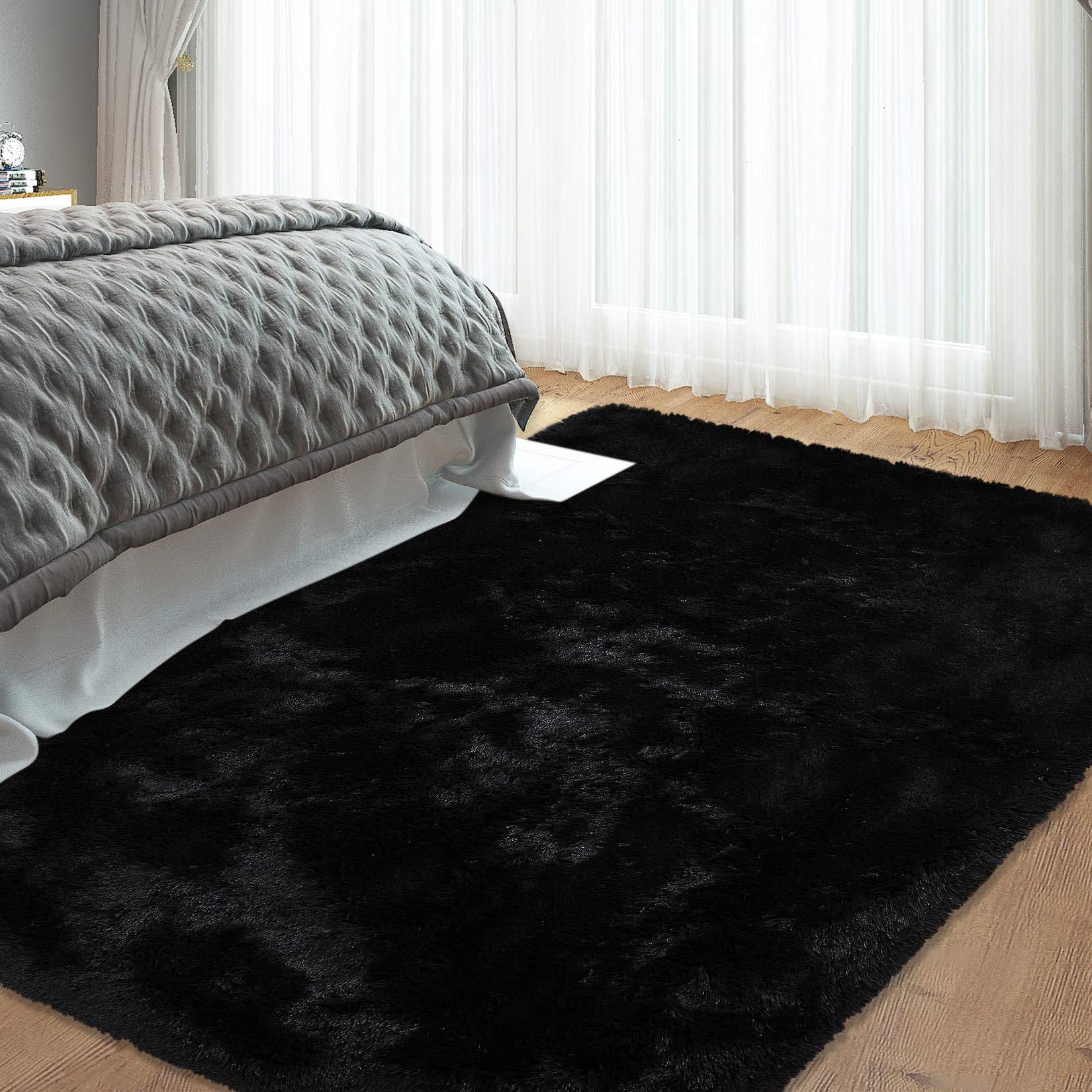 CAROMIO Shag Fluffy Area Rug ultra-soft pile provides plush feet-friendly comfort