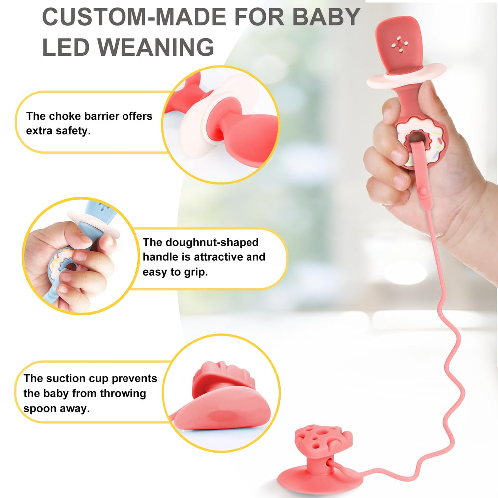 Caromolly suction cups prevent drops during meals