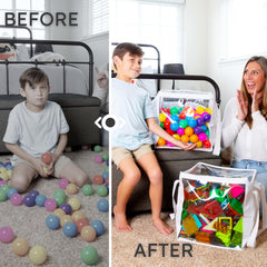 CARPETBOX durable oxford-seamed storage bags designed for long lasting playroom use