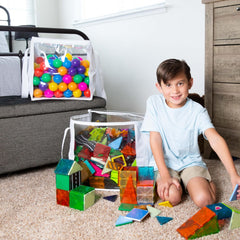 CARPETBOX low-odor PVC cubes help keep clothing and toys neatly stored