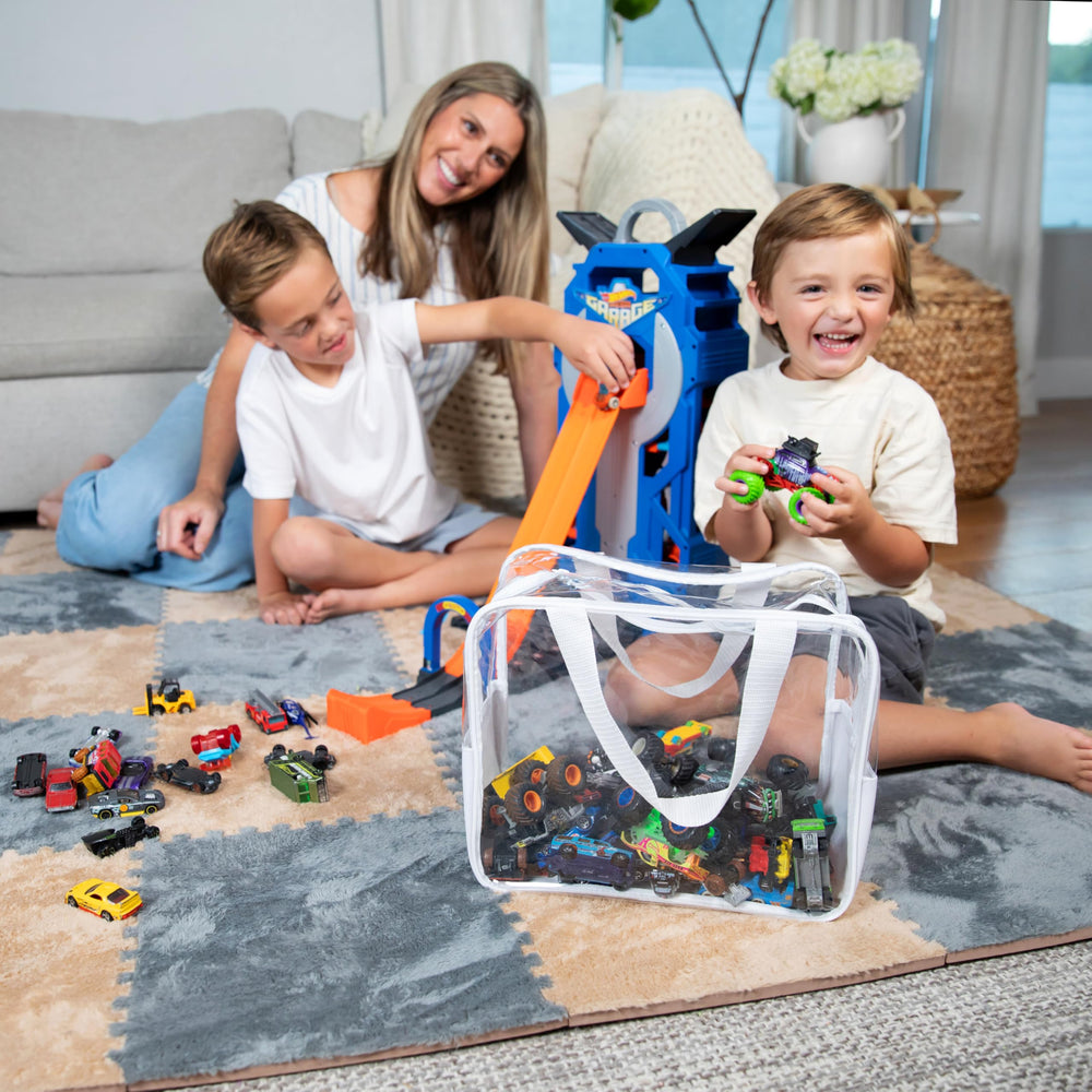 Carpetbox versatile storage bin suitable for toys, clothes, and games.