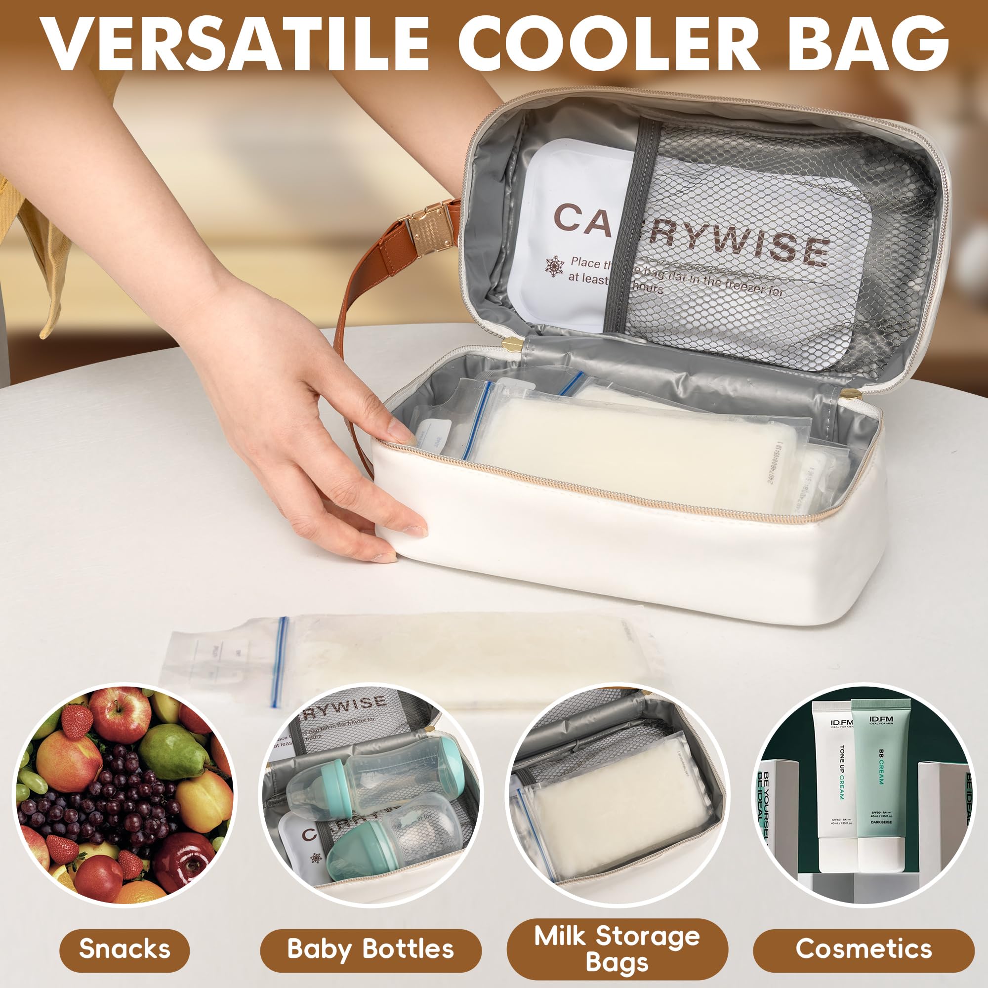 CarryWise cooler bag detachable handle enables versatile travel