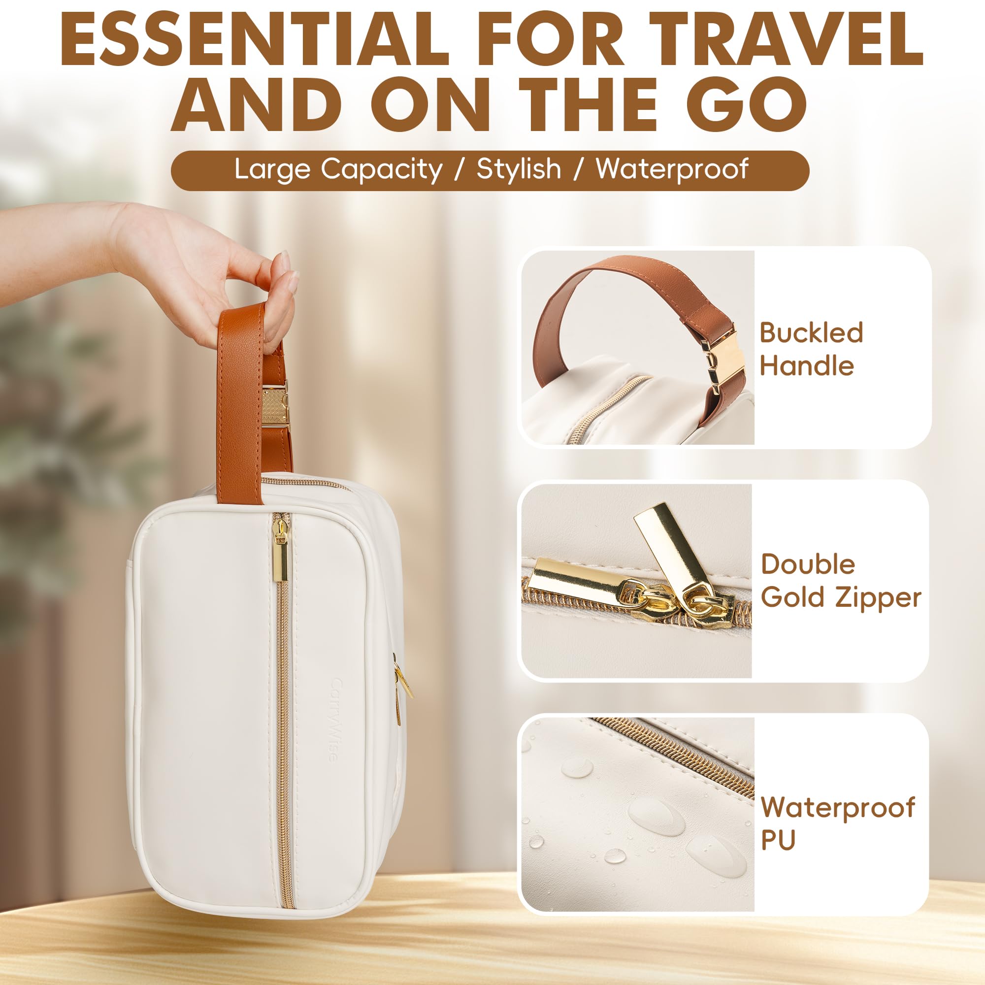 CarryWise cooler bag with two-way zipper for easy loading and access