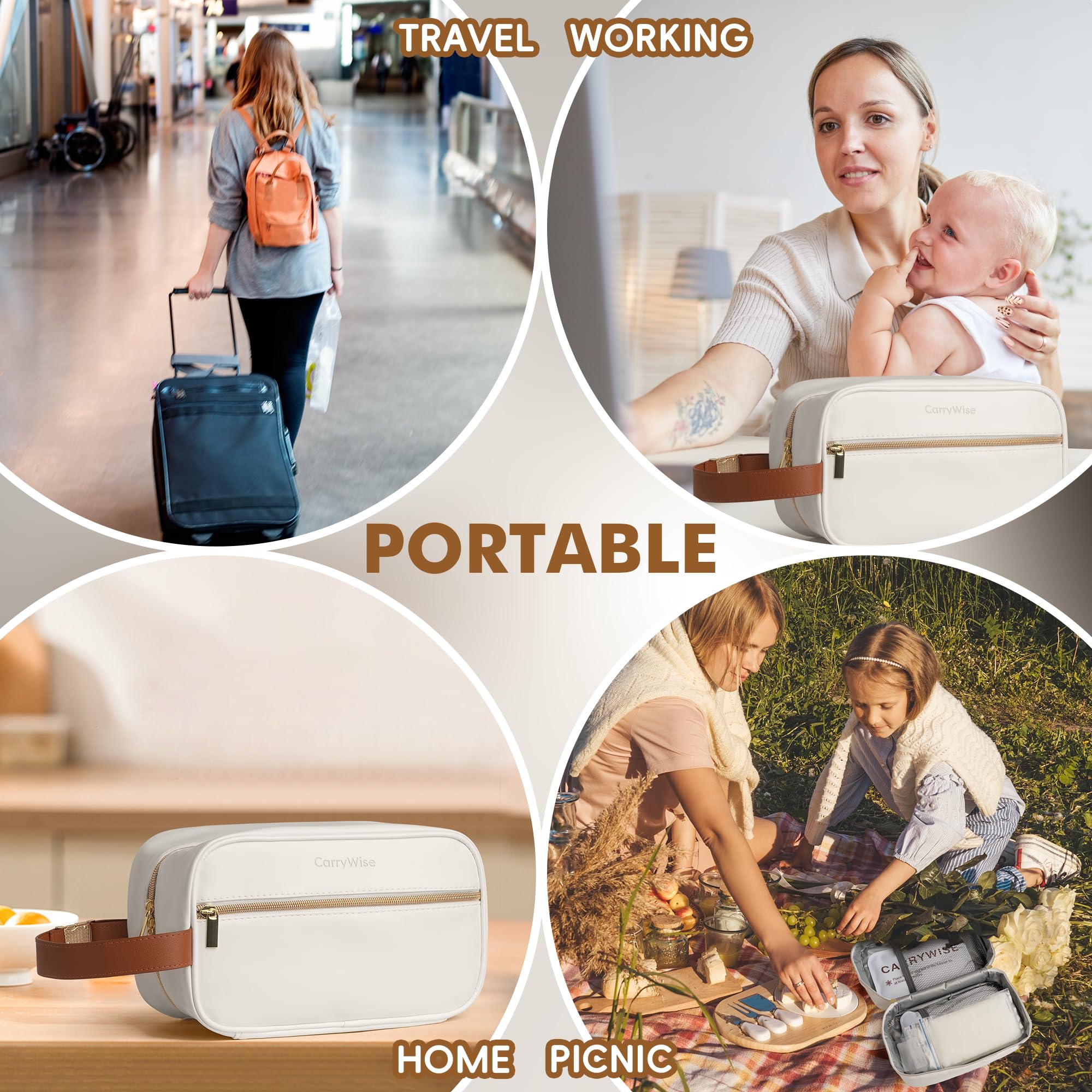 CarryWise waterproof leak-proof materials for easy cleaning