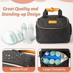 CarryWise bag layout showing six bottle capacity.