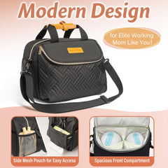 CarryWise insulated compartment demonstrates milk cooling during commutes.