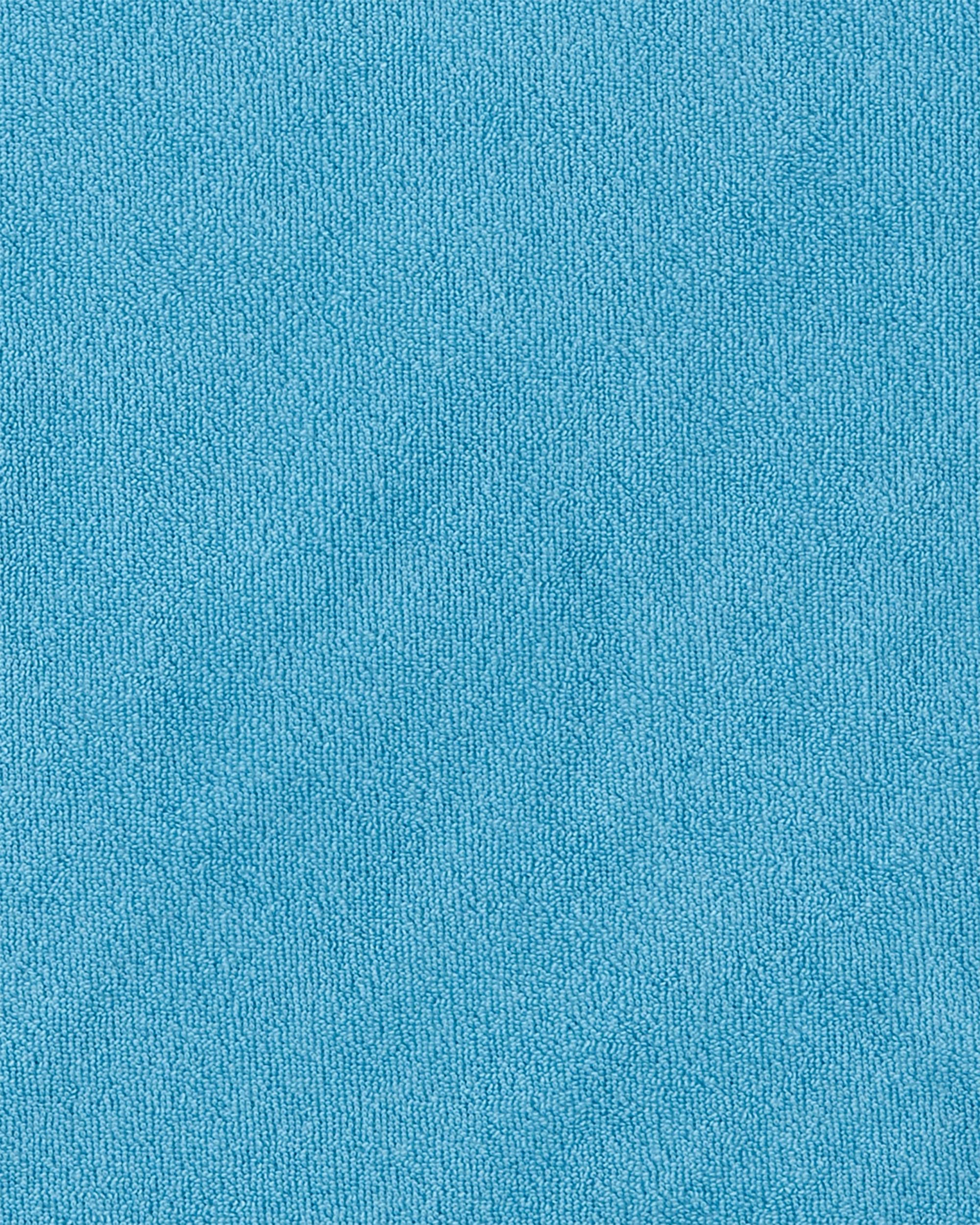 Carter's baby hooded towel light blue hood detail emphasizes playful 3D design and cozy head coverage.