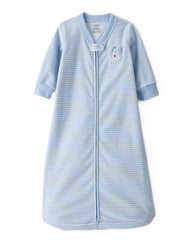 Carter's unisex sleep bag with blue dog appliqué and front zipper for quick, peaceful night changes.
