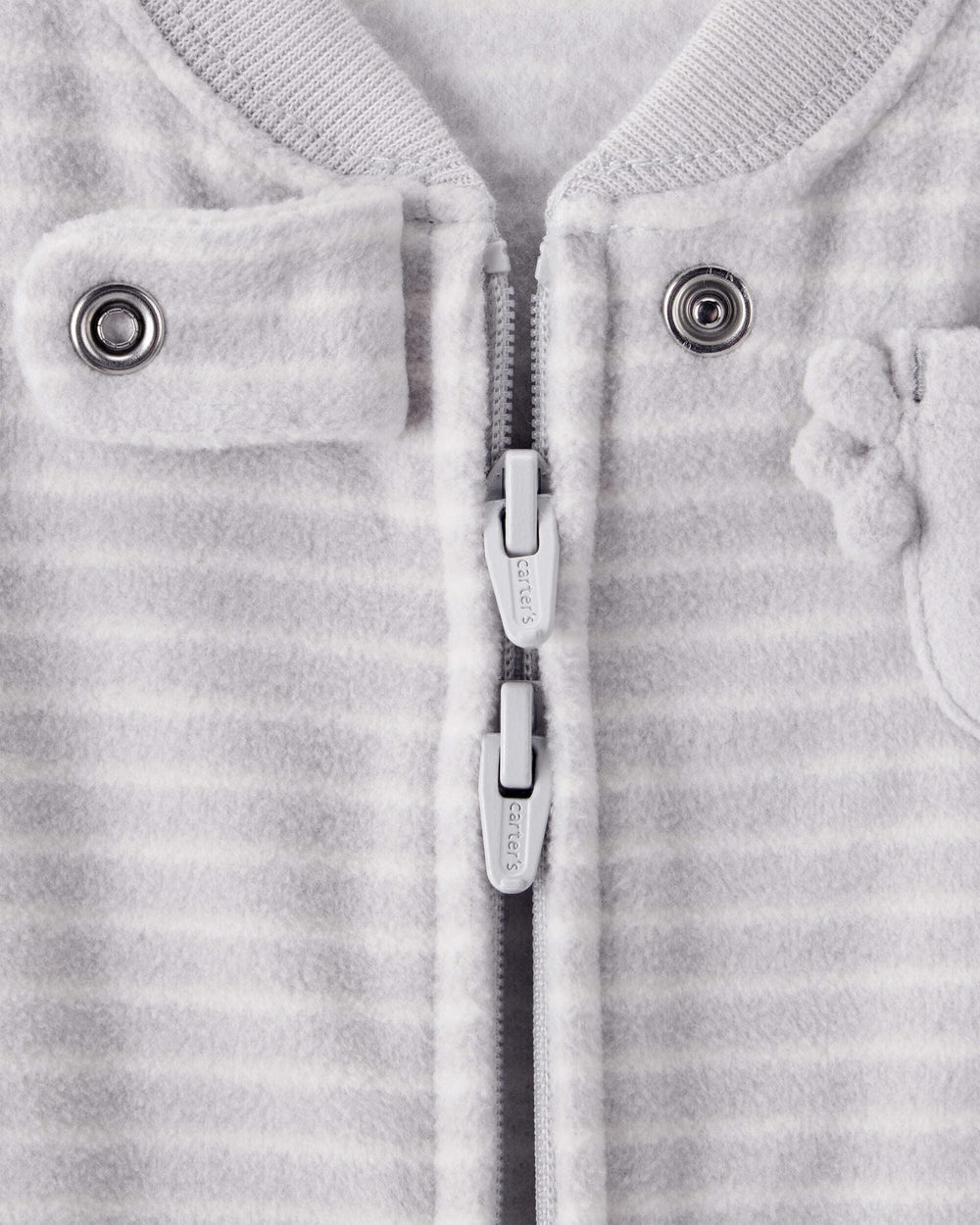 Carter's sleep bag tagless design for comfortable newborn wear.