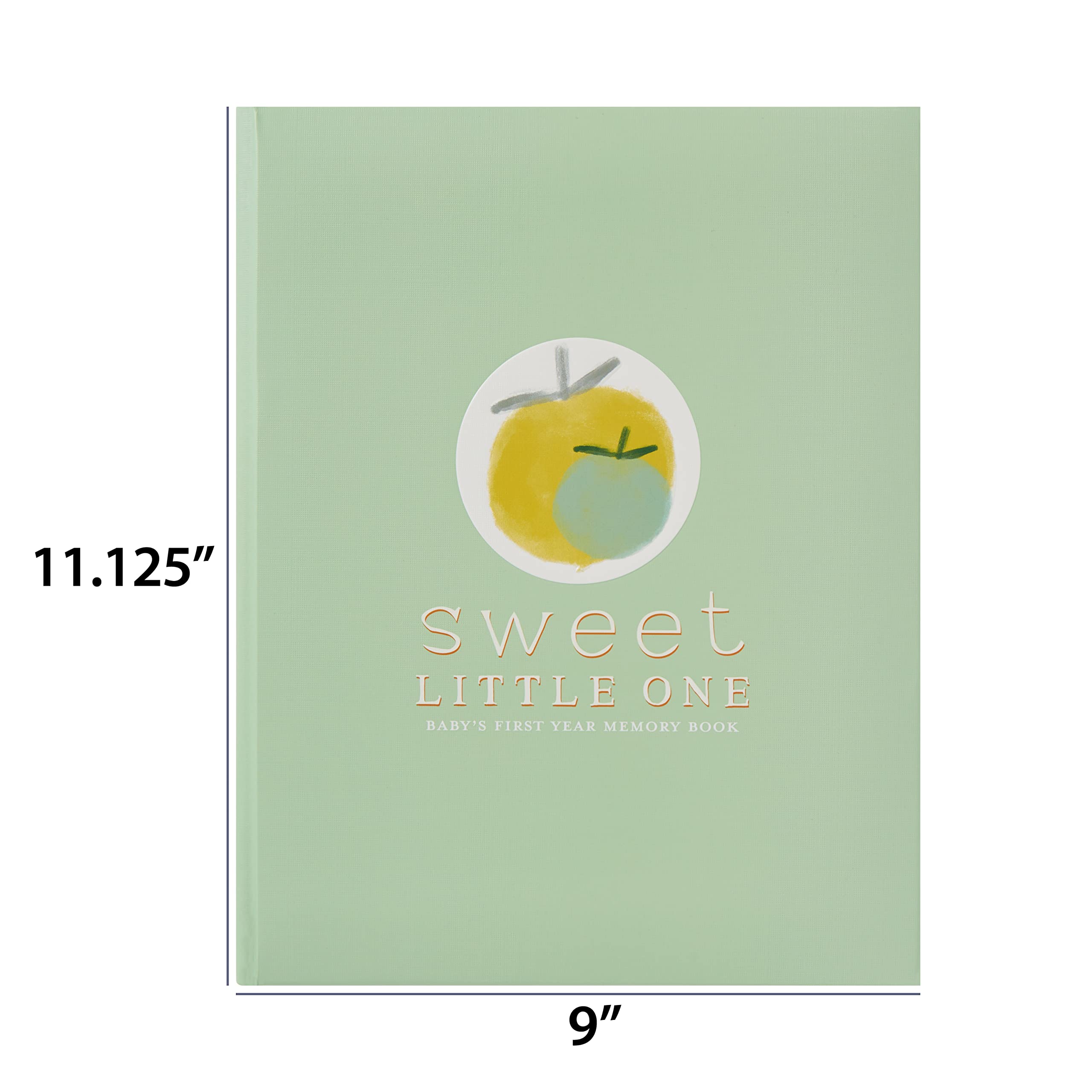 C.R. Gibson Carter's Homegrown memory book measures 8.7 by 11.2 inches, ideal for display.
