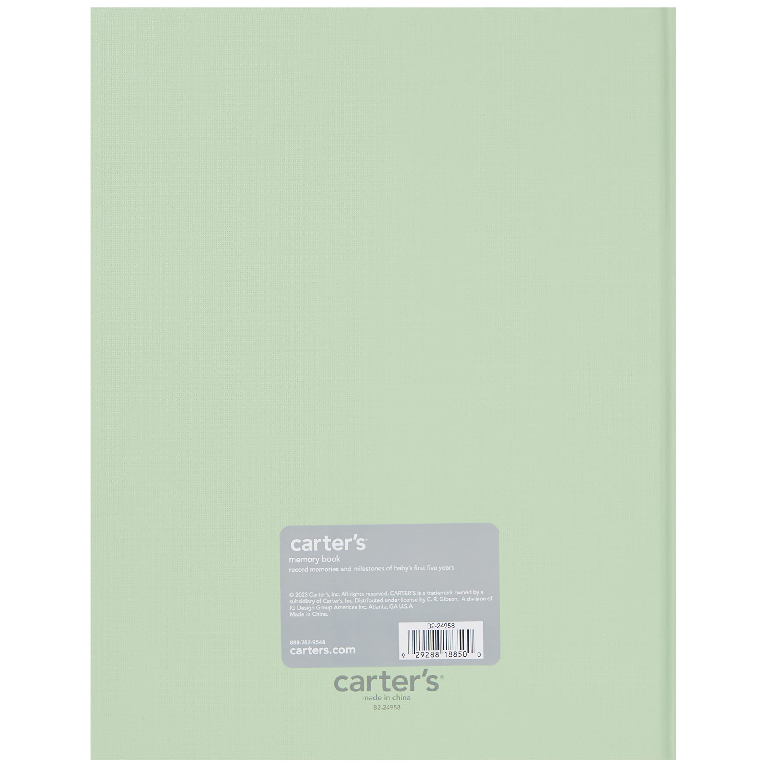 C.R. Gibson Carter's Homegrown memory book inside pages offer non-repeating prompts on archival paper.
