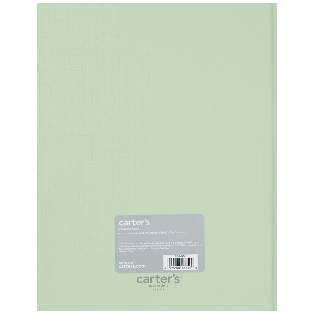 C.R. Gibson Carter's Homegrown memory book inside pages offer non-repeating prompts on archival paper.