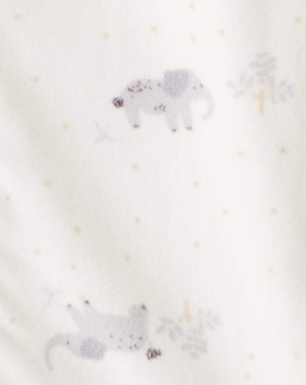 Carter's sleep bag with front zipper enables quick night-time changes.