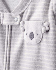 Carter's sleep bag grey koala, applique detail, playful bedtime comfort