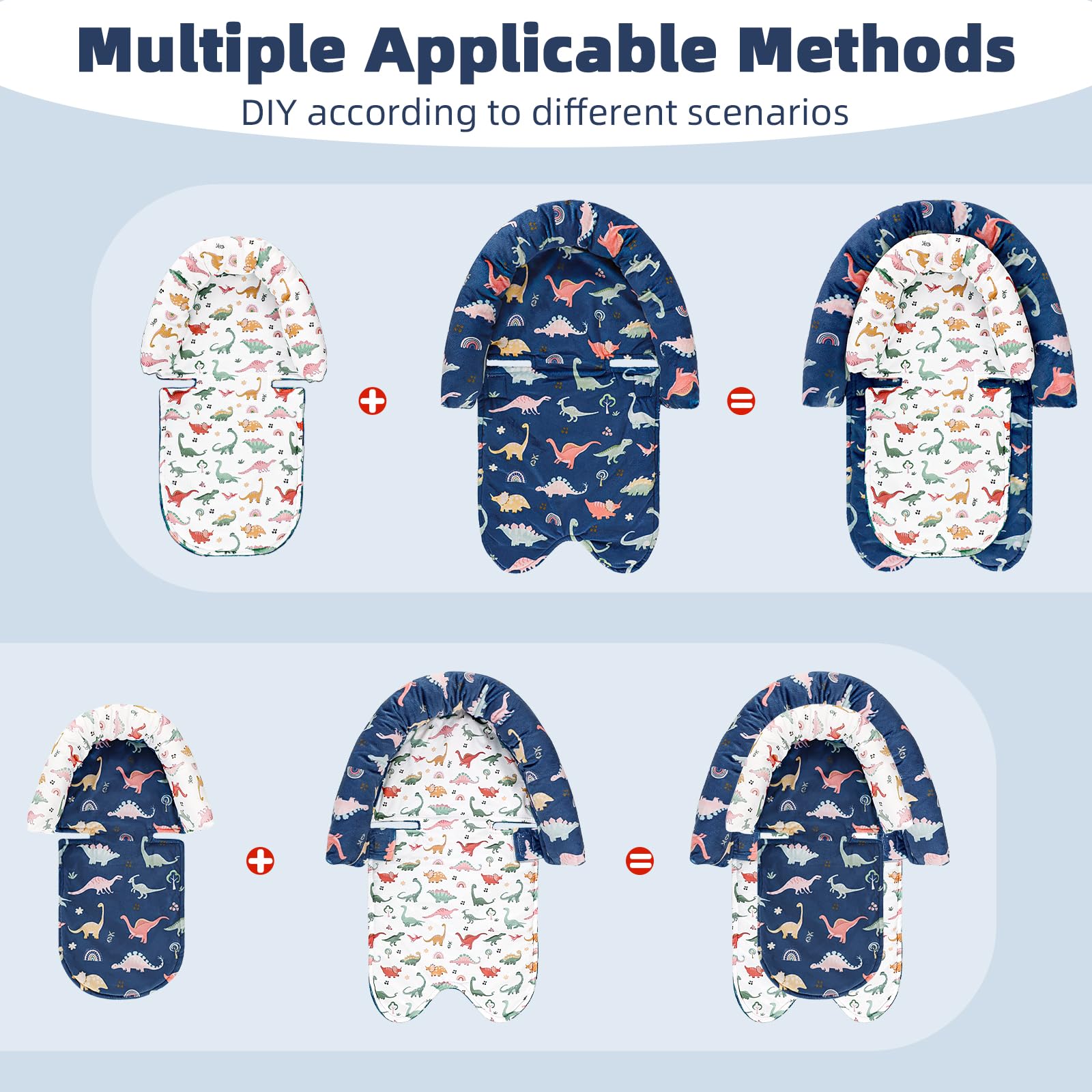 CARUILI 2-in-1 infant cushion insert enhances comfort and versatility