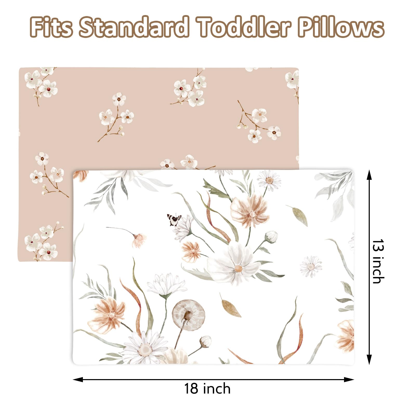 CARUILI two-pack toddler pillowcases simplify laundry