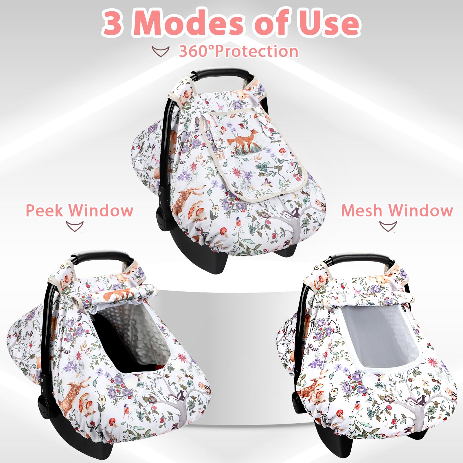 CARUILI easy installation with Velcro secures to most seats